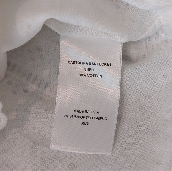 Cartolina Nantucket Cotton Eyelet Dress White Size S NWOT - Picture 6 of 8